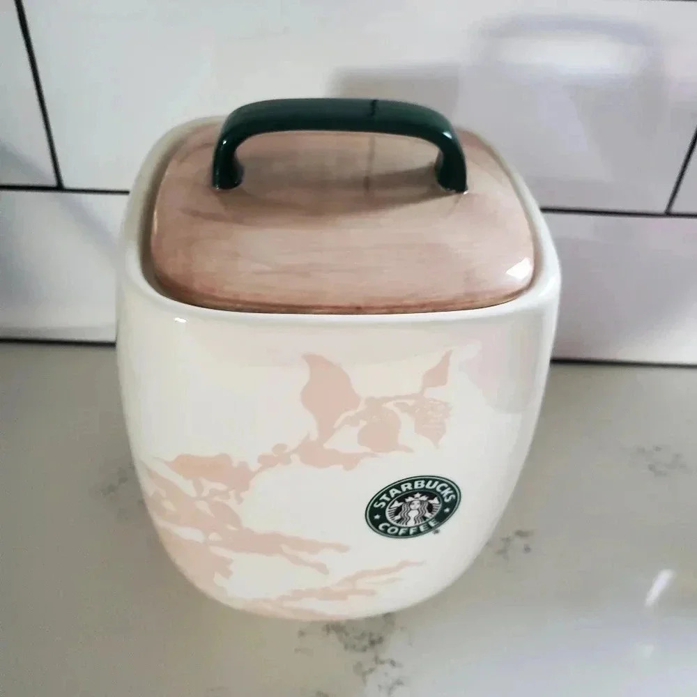 Starbucks spring floral ceramic coffee canister - Picture 3 of 10